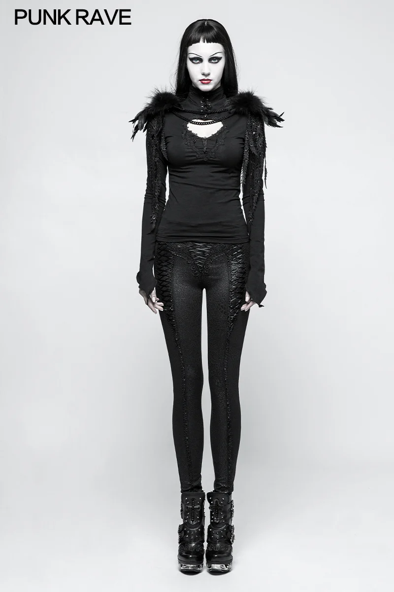 Gothic Accessories Leather Shoulder Knot With Phoenix-tail - Image 6