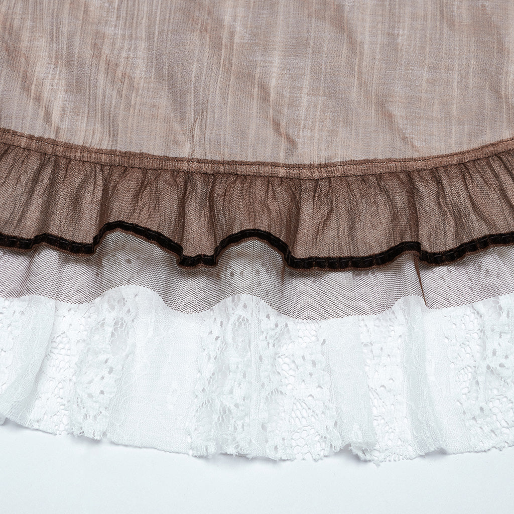 Gothic asymmetrical lace skirt - Image 14