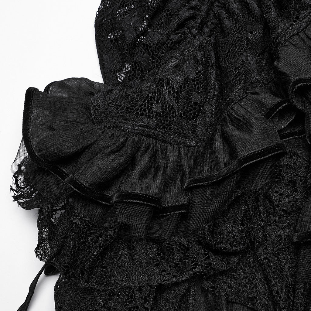 Gothic asymmetrical lace skirt - Image 7