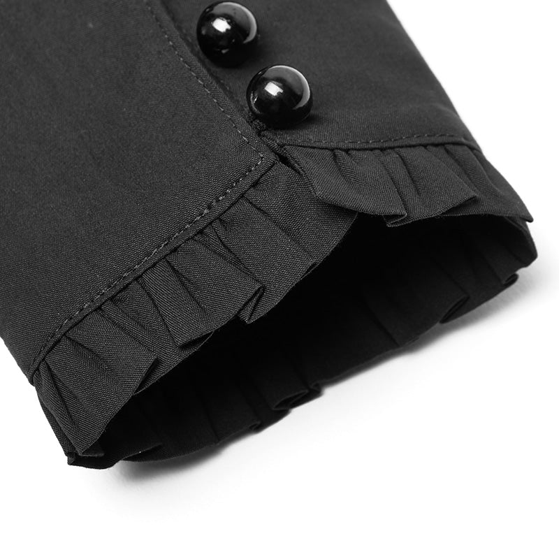Gothic Cotton Woven Slim Fit Shirt For Women - Image 5
