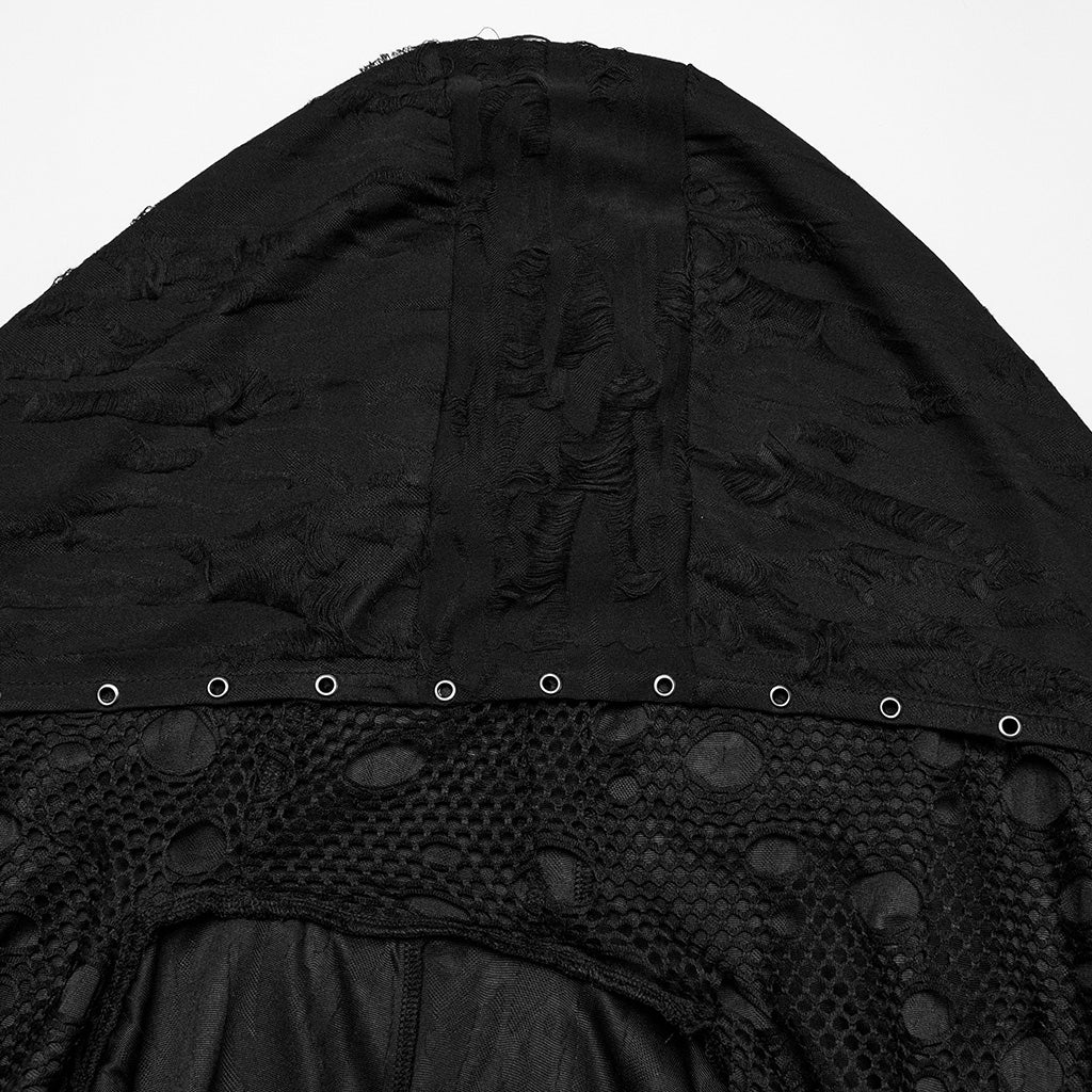 Gothic Decadent Asymmetric Knitted Coat - Image 7