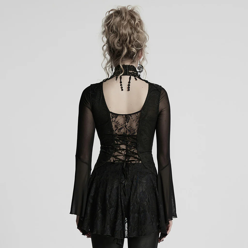 Gothic Exquisite lace T-shirt - Image 3