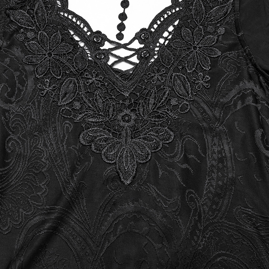 Gothic Exquisite lace T-shirt - Image 8
