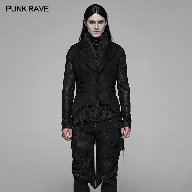 Gothic Floral Swallow-tailed Waistcoat