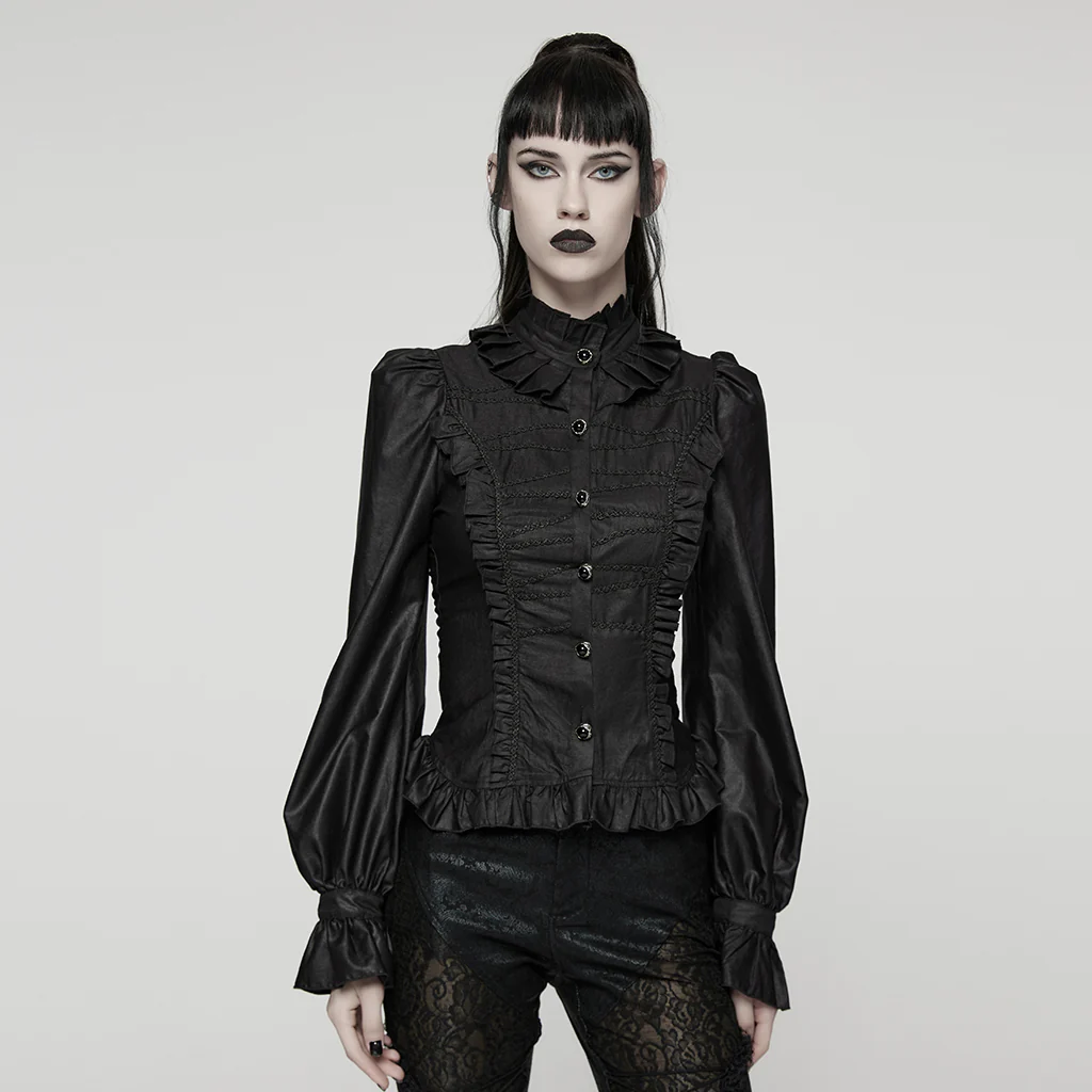 Gothix Puff Sleeves Shirt