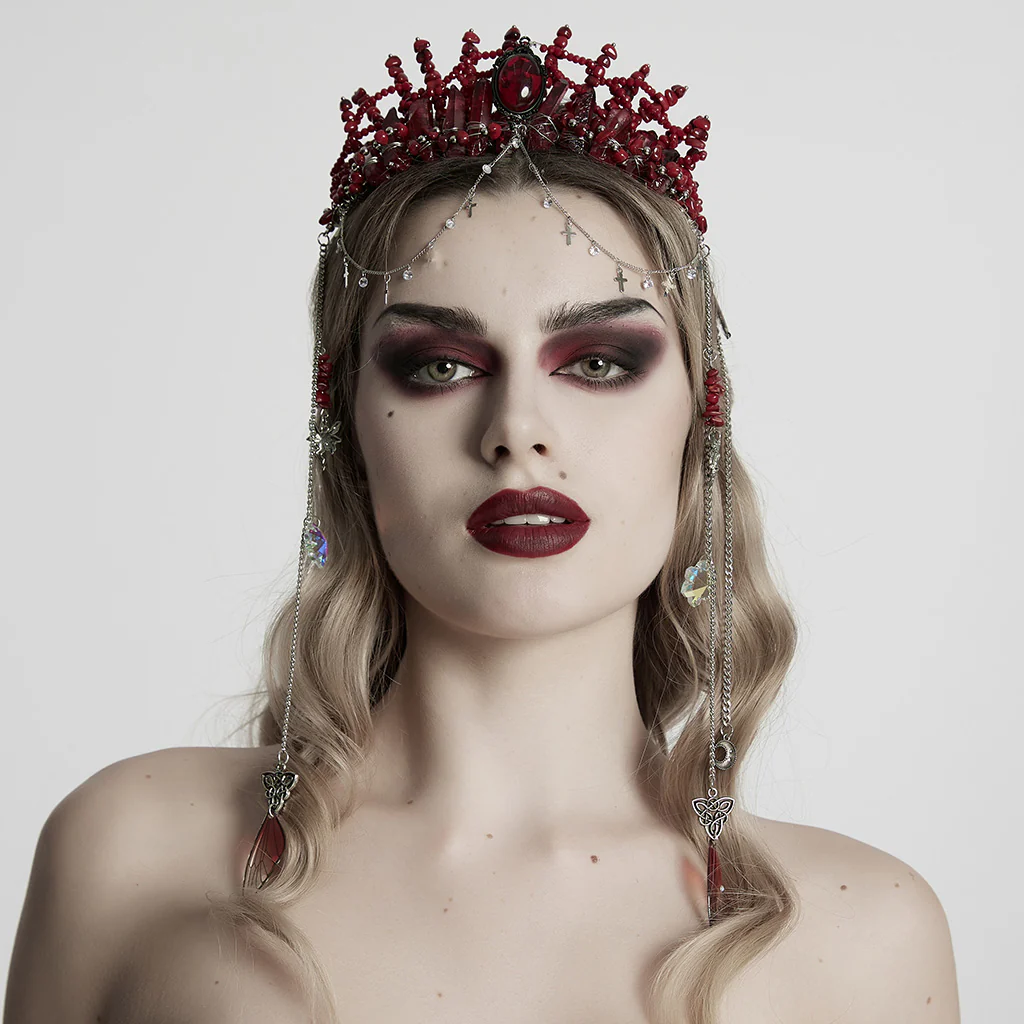 Gothic Gorgeous Black Crystal Headband - Image 13