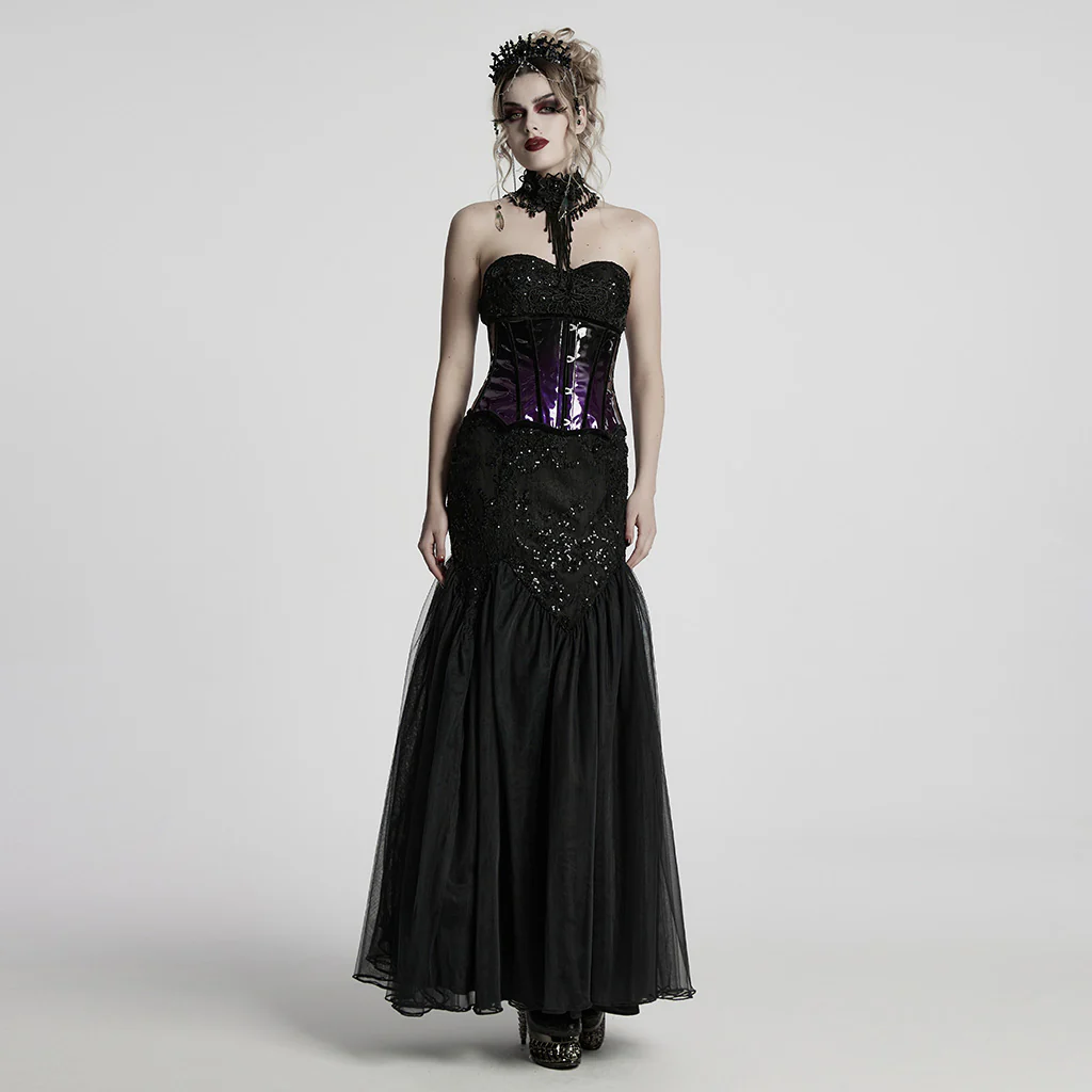 Gothic Gorgeous Black Crystal Headband - Image 3