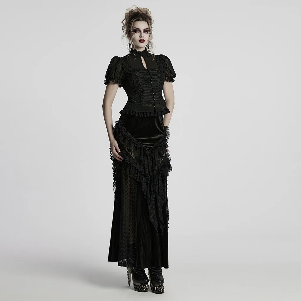 Gothic Gorgeous Chiffon Shirt - Image 14