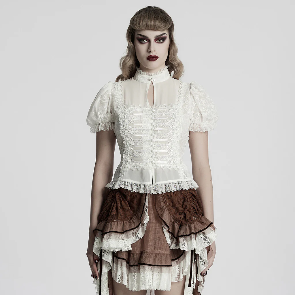 Gothic Gorgeous Chiffon Shirt - Image 2