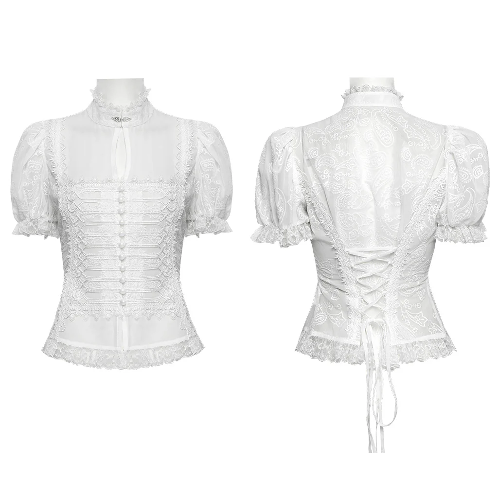 Gothic Gorgeous Chiffon Shirt - Image 7