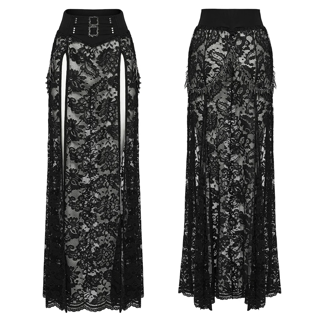 Gothic lace split skirt - Image 6