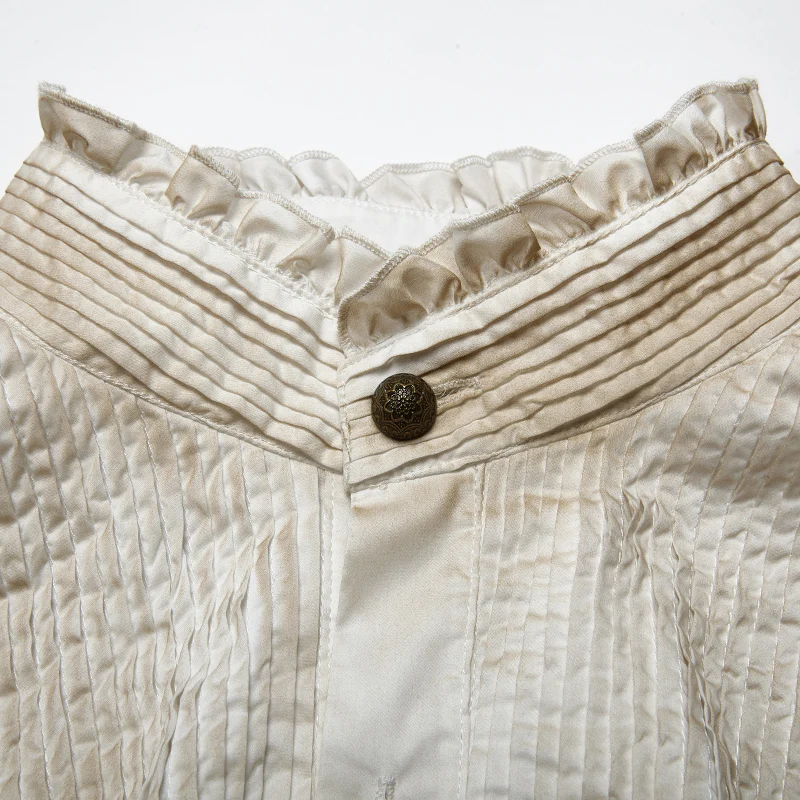 Gothic Mens Daily Wear Thin Shirts - Image 11