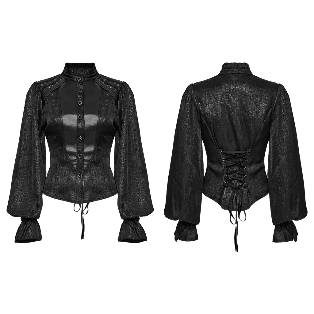 Gothic patterned shirt - Image 6