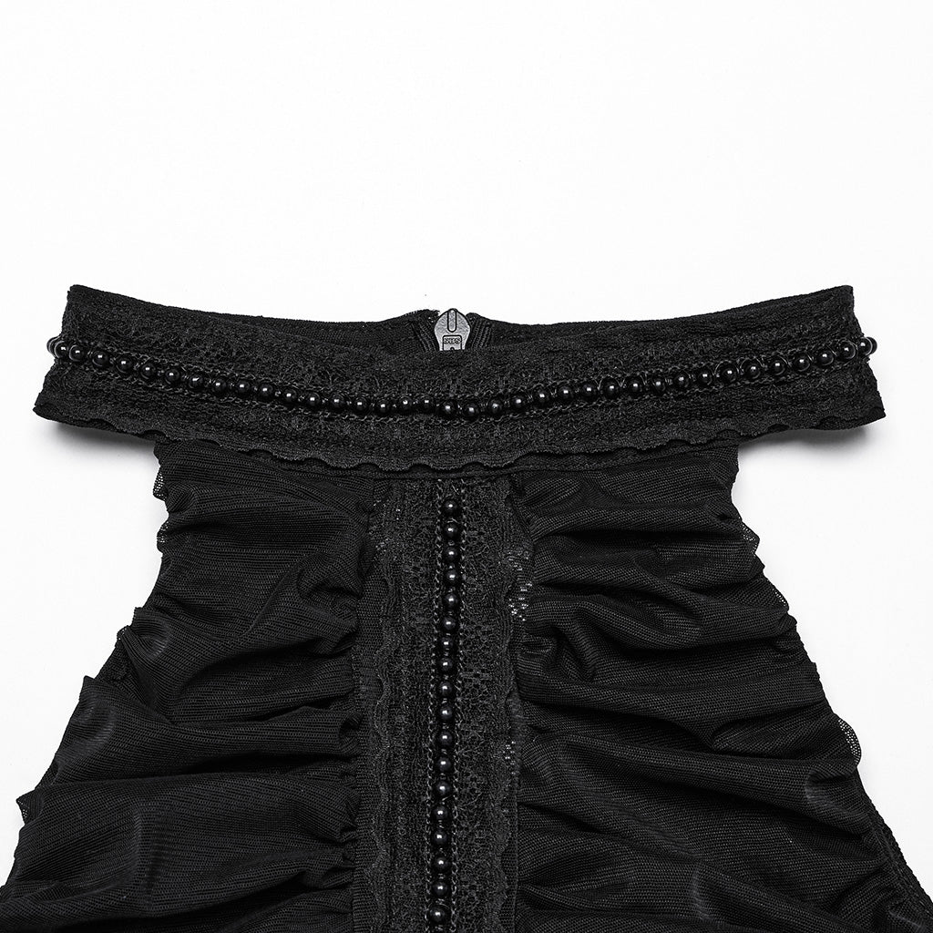 Gothic pleated halter neck top - Image 6