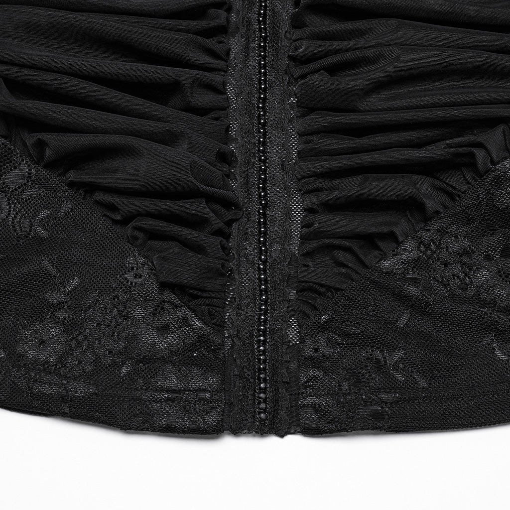 Gothic pleated halter neck top - Image 7