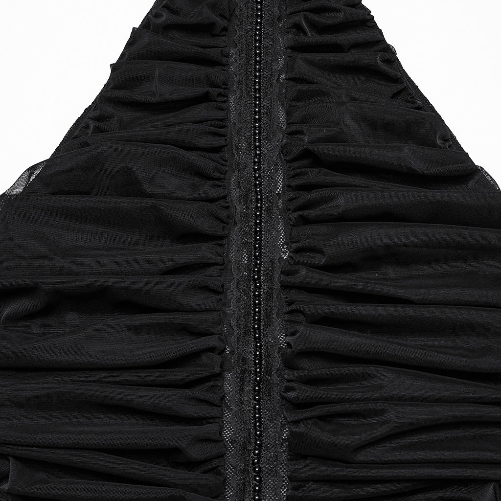 Gothic pleated halter neck top - Image 8