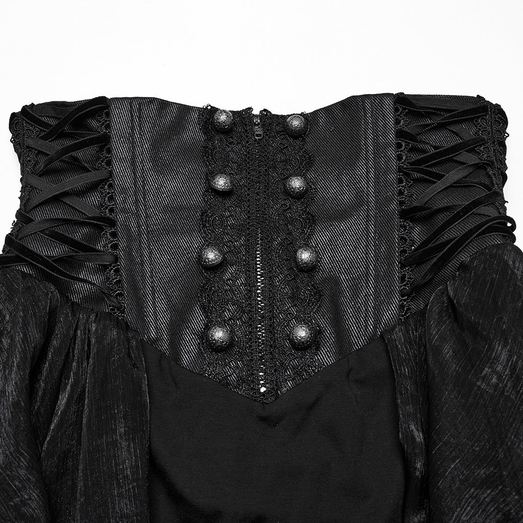 Gothic Romantic Chiffon Skirt - Image 7