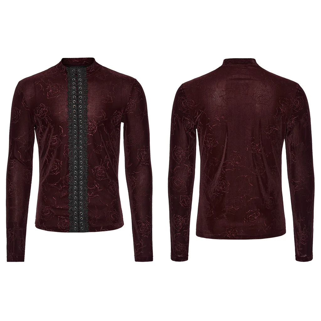 Gothic Rose Embossed T-shirt - Image 15