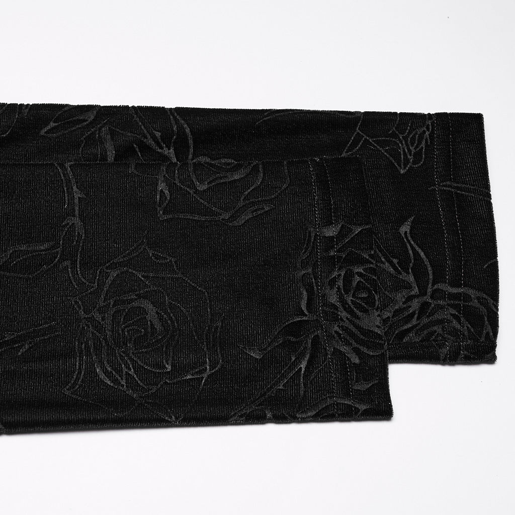 Gothic Rose Embossed T-shirt - Image 8