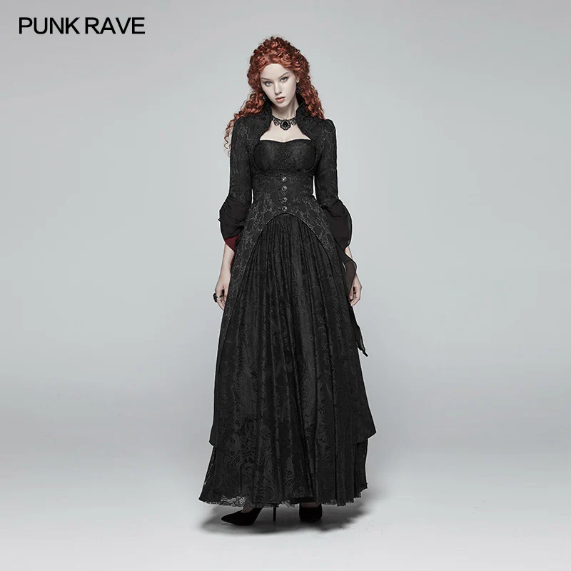 Gothic Ruffle Sleeves Court Long Lace Coat