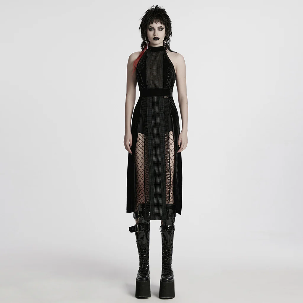 Gothic sexy long dress