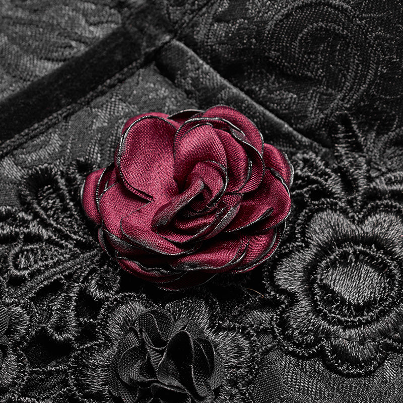 Gothic Sweetheart Neck Jacquard Corset - Image 5