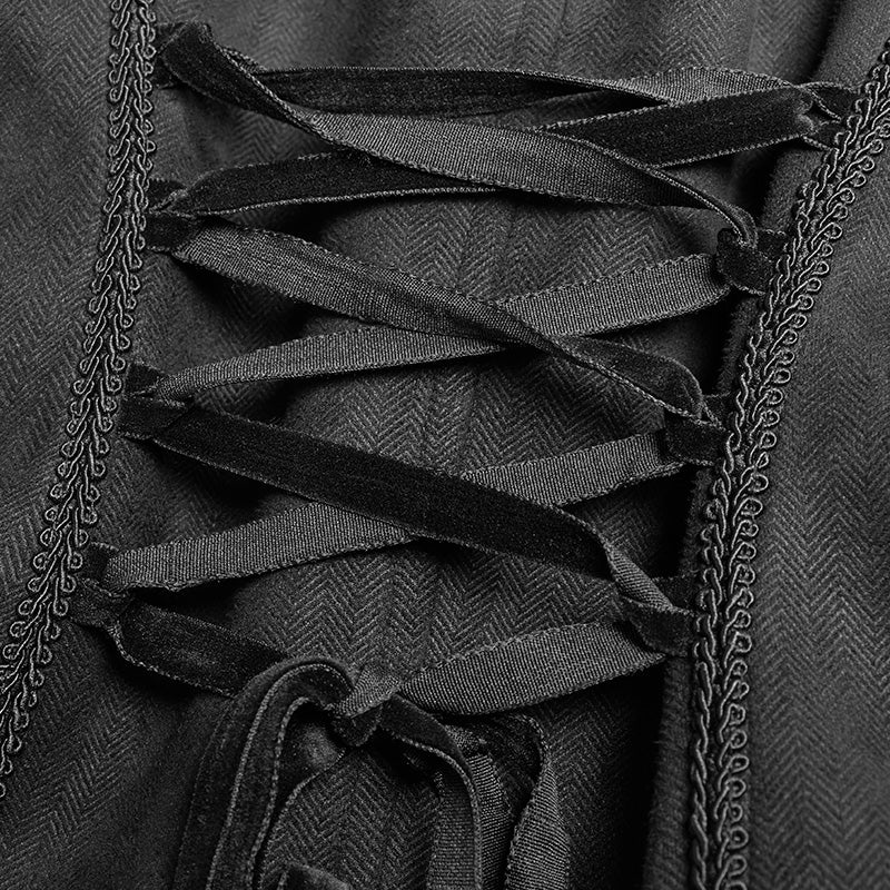 Gothic V-neck Swallow Tail Vest - Image 5