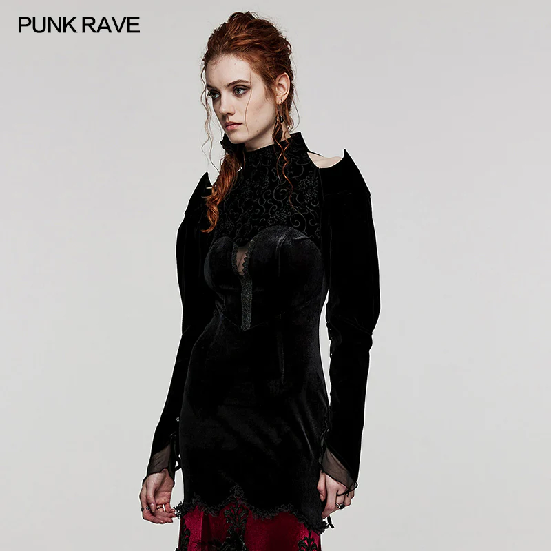 Gothic velvet blossom Bolero - Image 2