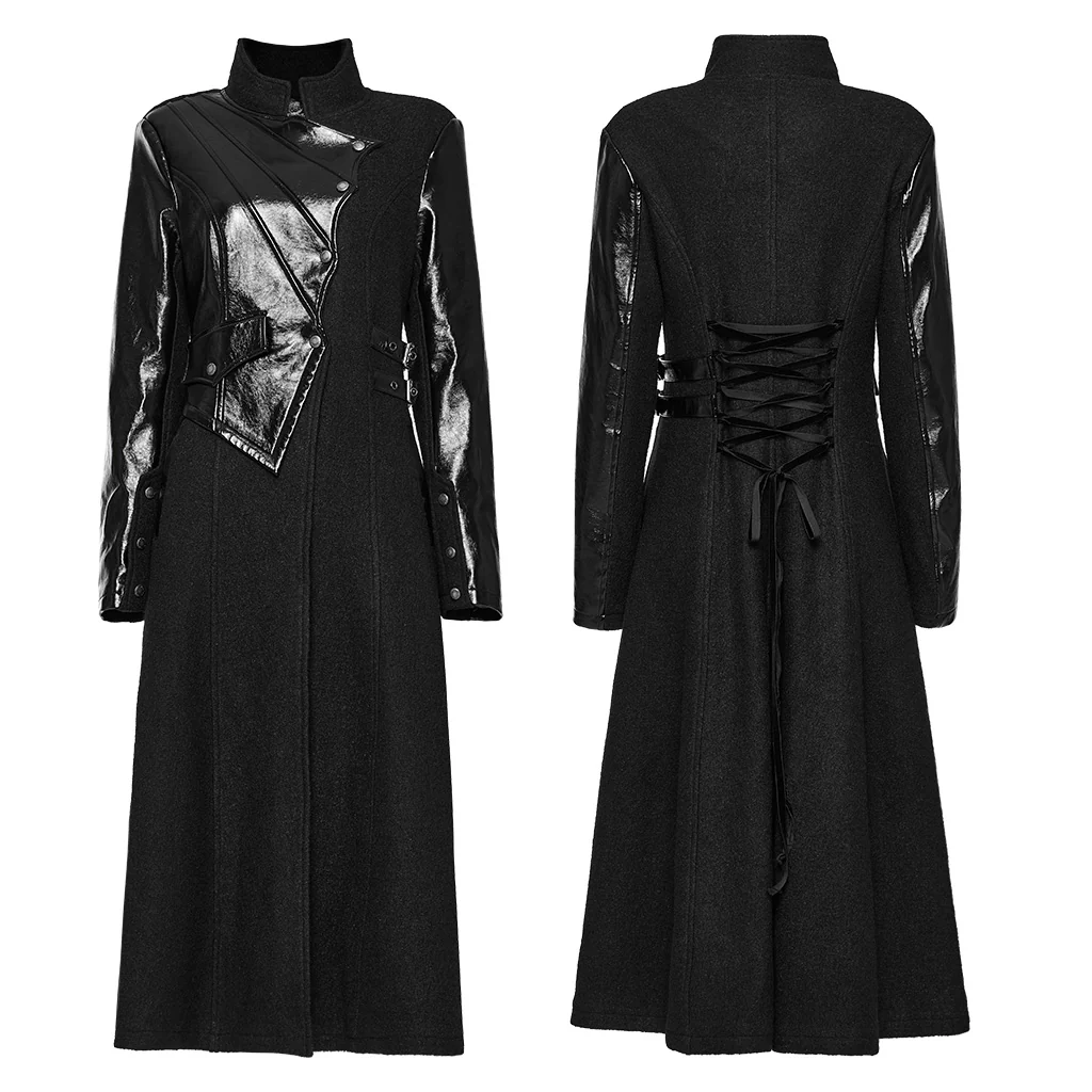 Gothic woolen fabric thick coat - Image 6
