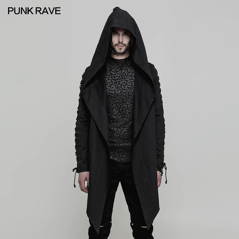 Handsome Loose Hooded Punk Coat For Men