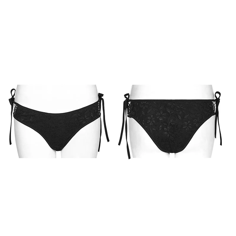 High Elastic Gothic Accessories Lace Sexy Swimwear Bottom - Image 4