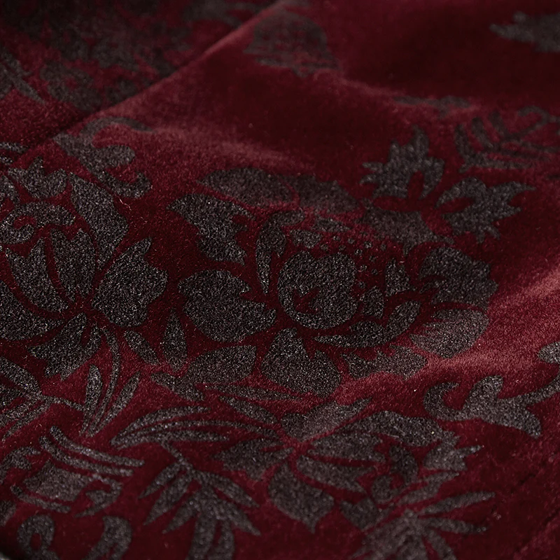 High Quality Velvet Printing Gothic Vest For Men - Image 5