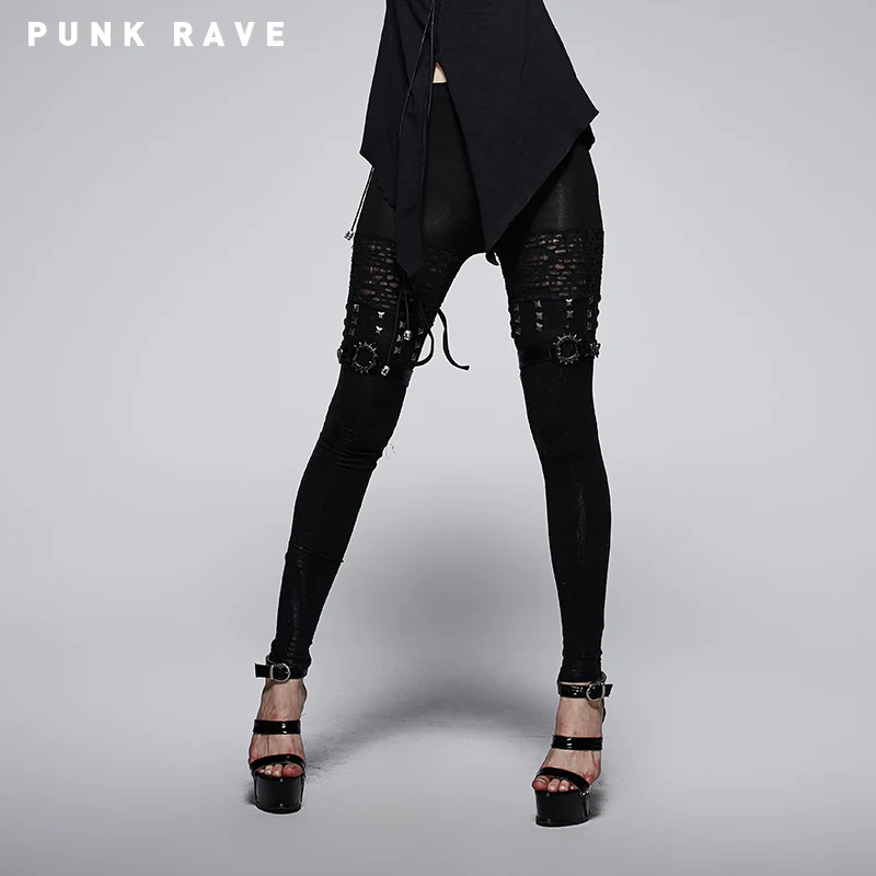 Hot Girls Sexy Tight Punk Pants Leggings