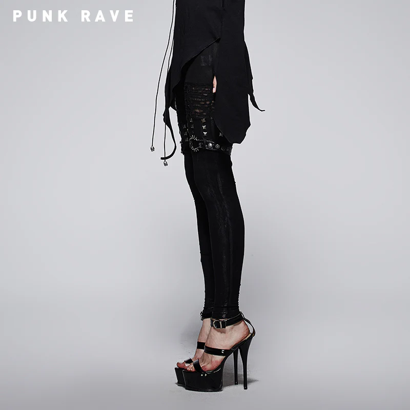 Hot Girls Sexy Tight Punk Pants Leggings - Image 3