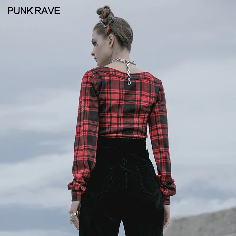 Knitted plaid short coat - Image 3