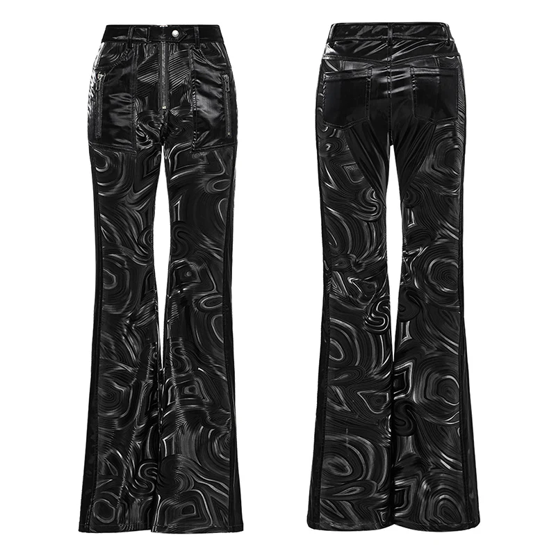 Leather Flared Pants - Image 4
