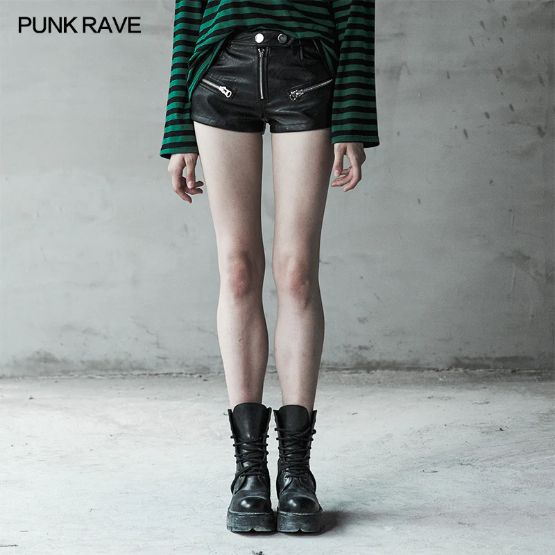 Locomotive Handsome PU leather Shorts