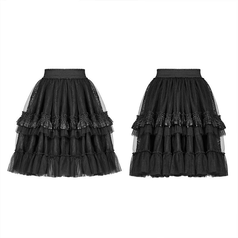 Lolita Short Tulle Tutu Half Skirt For Women - Image 4