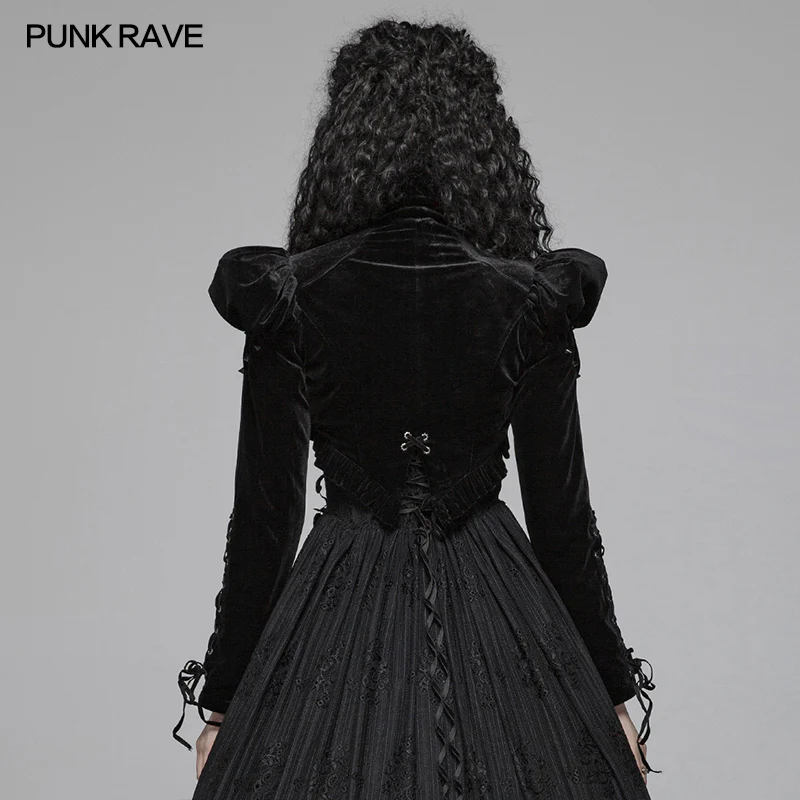 Lolita Standing Collar Bubble Sleeve Short Jacket - Image 3