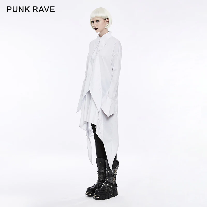 Loose Comfortable Cotton Gothic Shirt Dress - Image 7