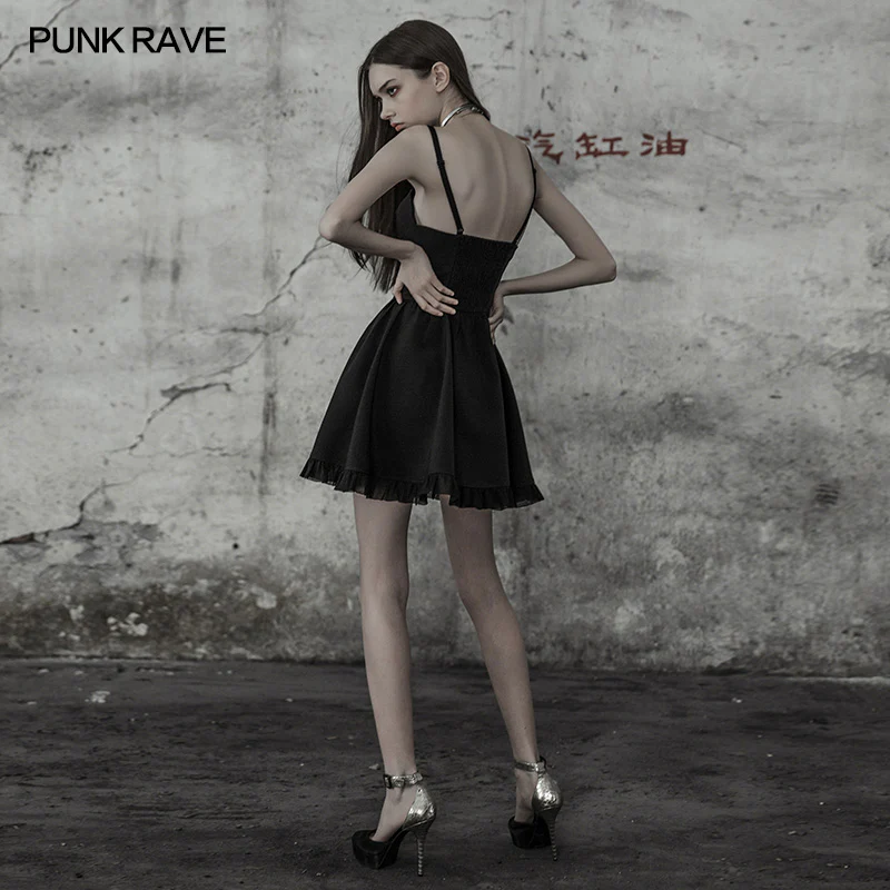 Lovely Strap Ruffle Lace Tube Dress With Smocking Back Design - Image 3