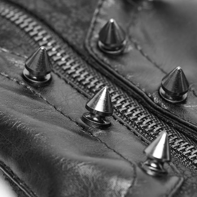 Men And Women Diablo Assassin Punk Rivet Leather Buckles Gloves Arm Warmers - Image 11
