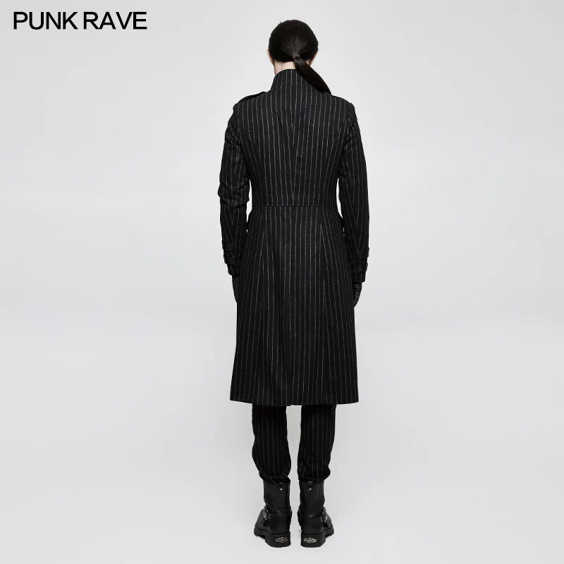 Military Uniform Striped Punk Jacket Medium Style - Image 3
