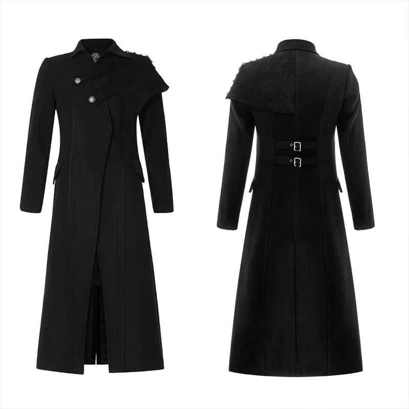 Military uniform Woolen Long Coat - Image 4