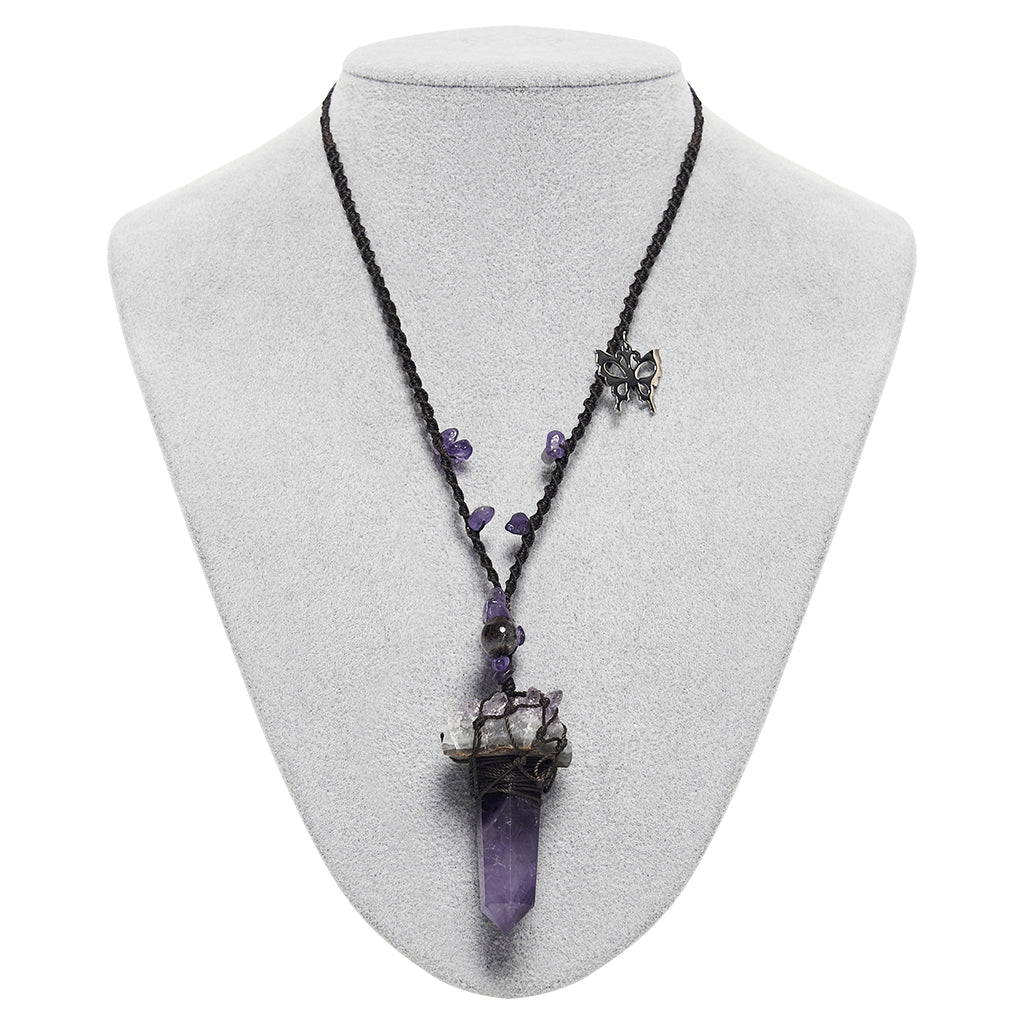 Natural Crystal Woven Necklace - Image 15