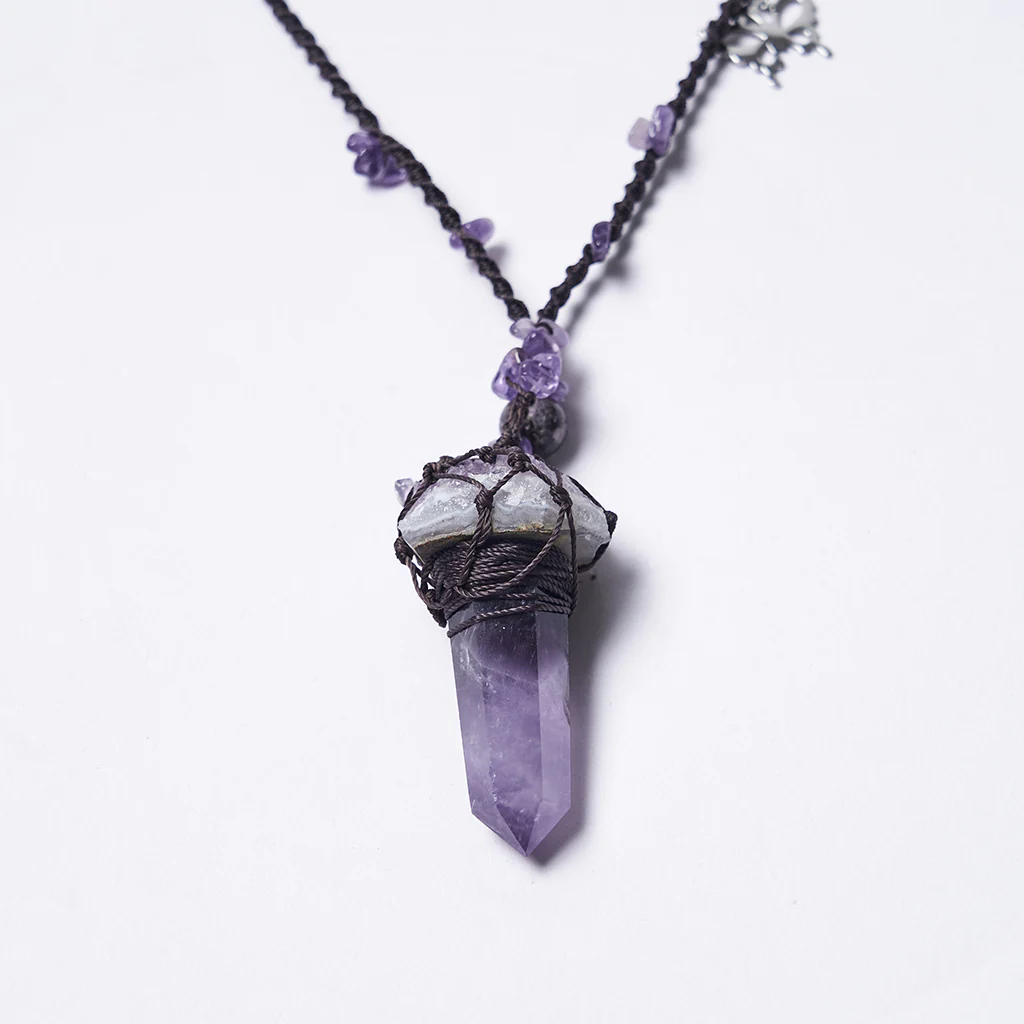 Natural Crystal Woven Necklace - Image 16