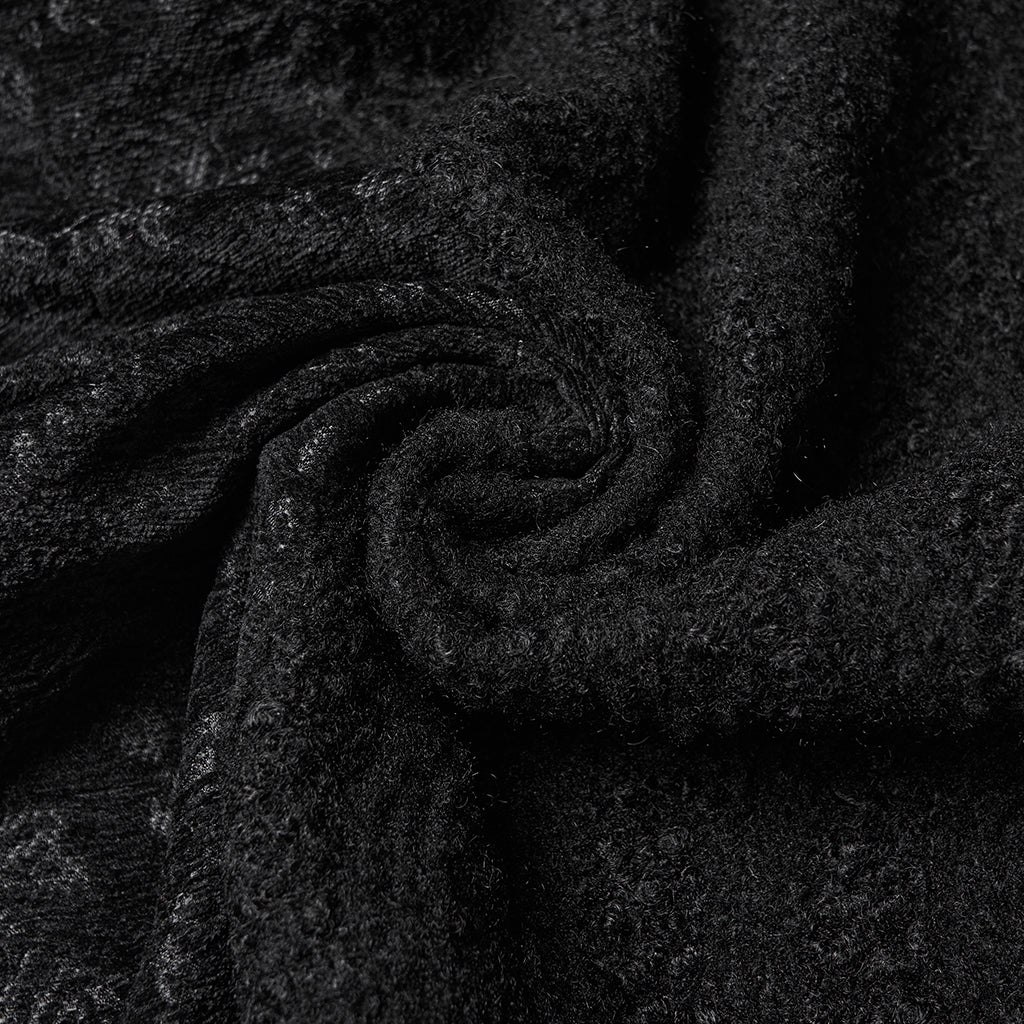 Night Bat Goth Wool Coat - Image 8