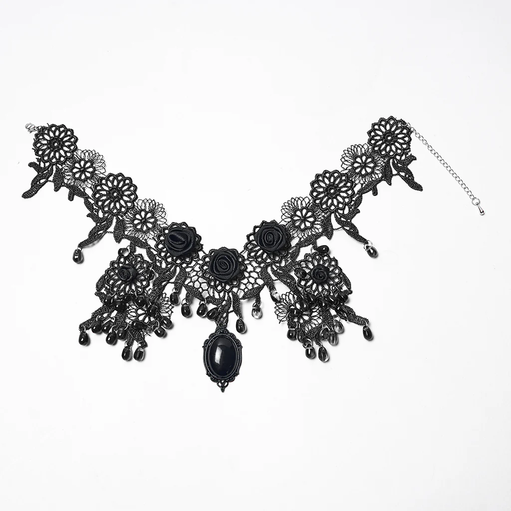 Noble Rose Lace Goth Necklace - Image 16