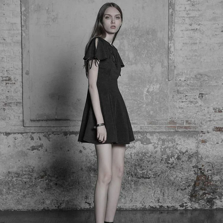 Palace Vintage Embroidered Gothic Dress For Women - Image 2