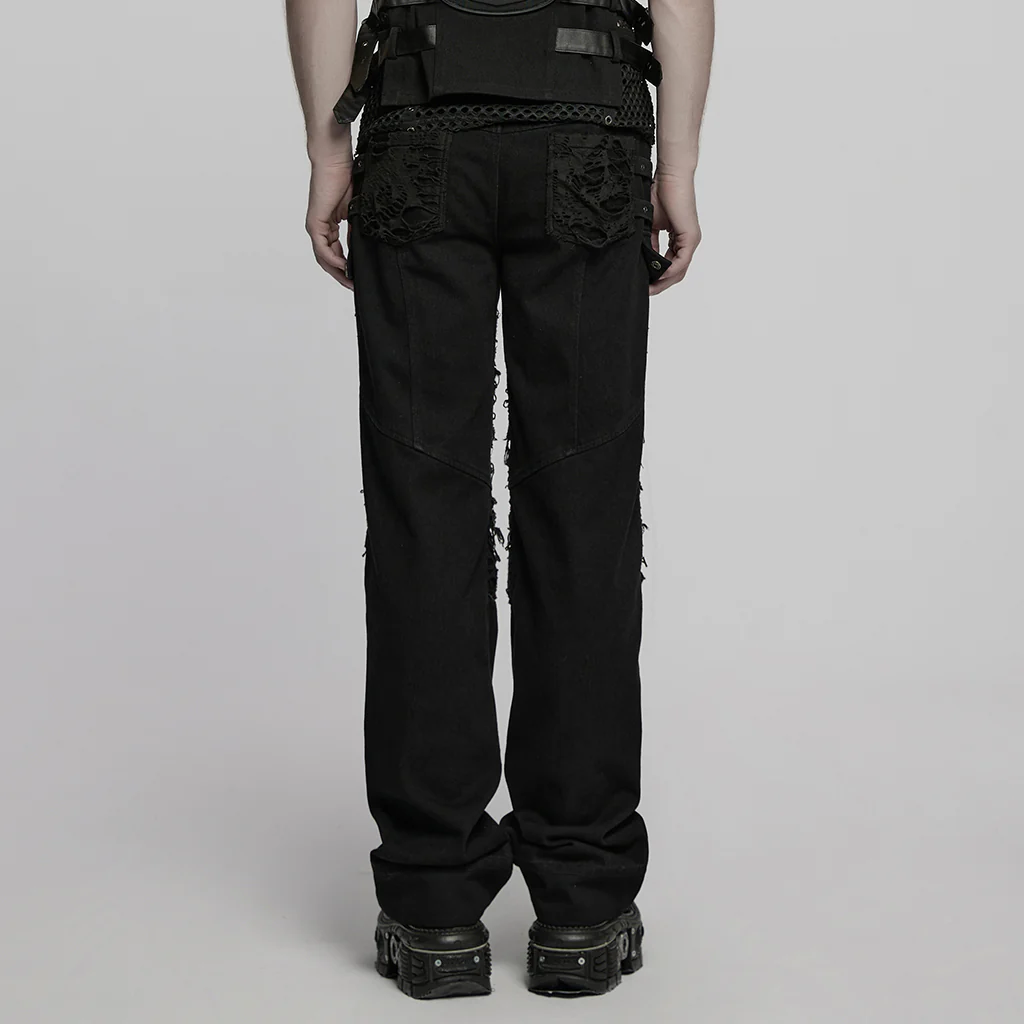 Personalized straight punk pants - Image 3